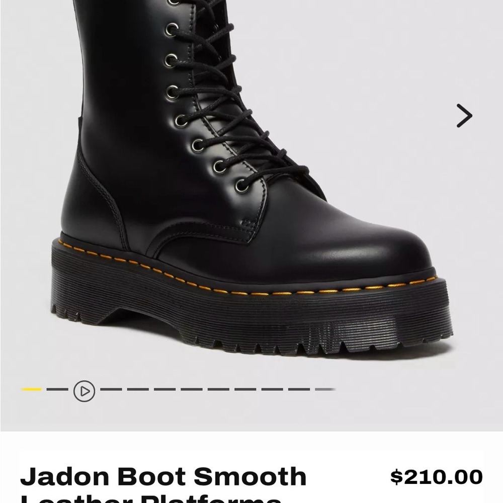 Jadon Smooth Leather Platform Dr. Marten Boots